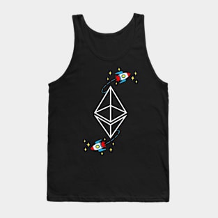 Ethereum Rocket - Cryptocurrency Millionaire Digital Cash Tank Top